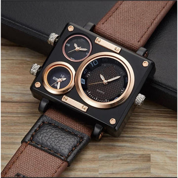 Orix 3 Dial Military Style Watch