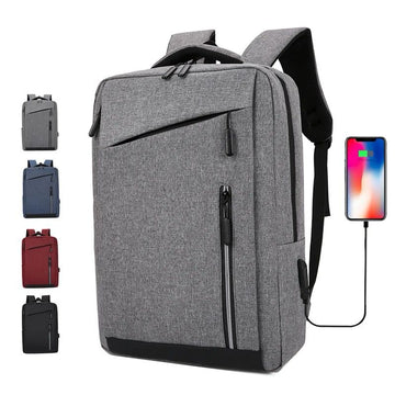 Nylon Stylish Bagpack with USB Port