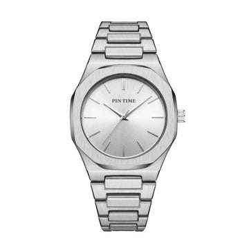 Water Resistant Pin Time Super Slim Stainless Steel