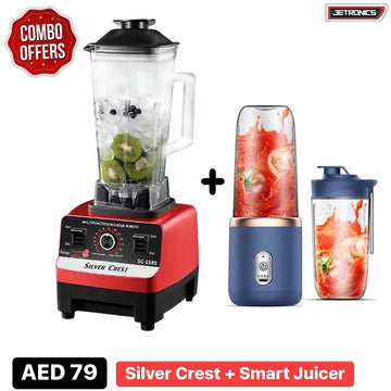 Cyber Silver Crest Juicer and Smart Juicer Combo