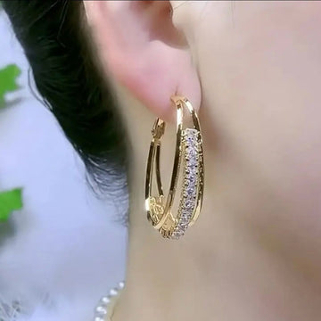 Latest Zirconia Hoop Earrings