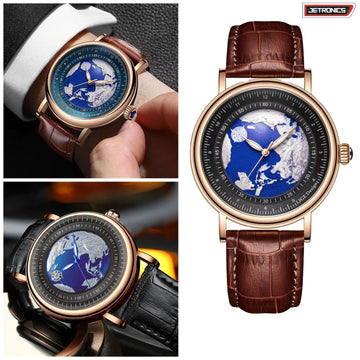 Brown Leather Elegant Earth Watch