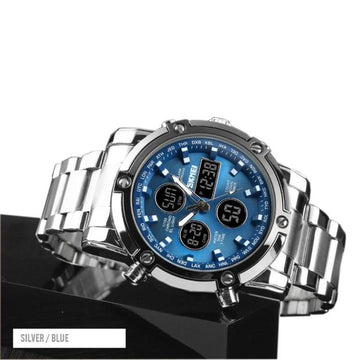 Blue Dial 48MM Dual Face Watch