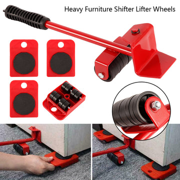 Metal Rod with 4 pcs Moving Wheels