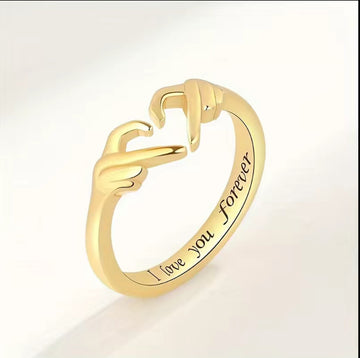 Adjustable Hugging Ring with Message