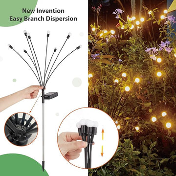 Multicolor Solar Firefly Garden Lights