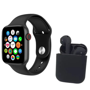 T500 Smartwatch and Black Inpods