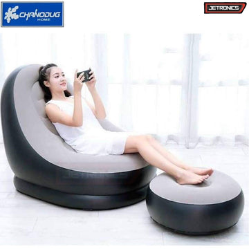 Inflatable Sofa with Foot Rest