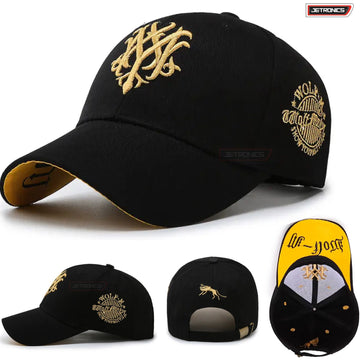 Baseball Black and Gold Mens Cap