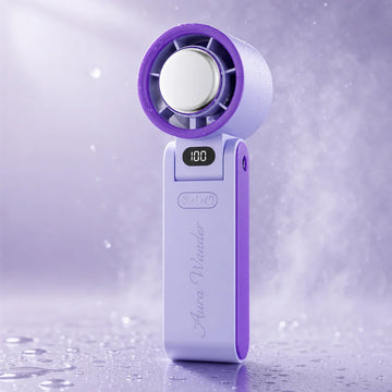 DOUBLE FAN USB Handheld Mini Fan Foldable Portable | مروحة يدوية USB قابلة للطي ومحمولة