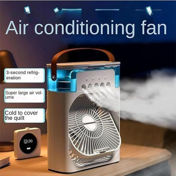 Cooling Fan With Ice – Portable Air Cooler & Humidifier | مروحة تبريد مع الثلج ومبرد هواء محمول